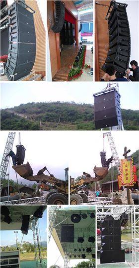 极悦娱乐音响线阵的安装步骤