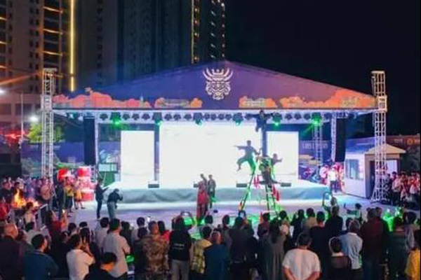 【极悦娱乐音响】JSL为湘西秘境小镇首届跳花节提供舞台演出设备