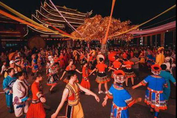 【极悦娱乐音响】JSL为湘西秘境小镇首届跳花节提供舞台演出设备